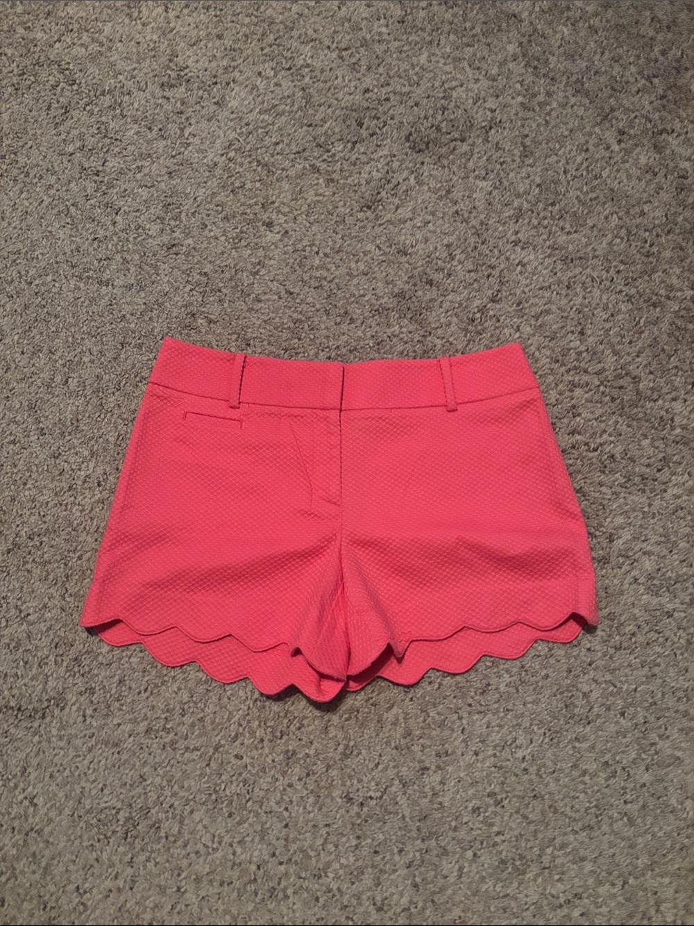 NWT Ann Taylor Loft Scallop-Hem Pink Shorts 4